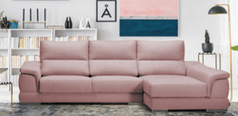 Colchonerías Crumar Chaisselongue rosa