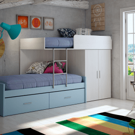 Colchonerías Crumar habitación juvenil zaul